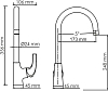 Смеситель для кухни Wasserkraft Sauer 7107, золото