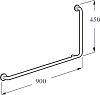 Угловой поручень 90° Roca Superinox 815847001, левый