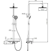 Душевая система AQUAme AQM8002B черный