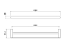 Полотенцедержатель двойной Aquatek Лира AQ4430CR хром