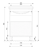 Тумба под раковину 1MarKa Aris У76053 белый
