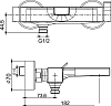 Смеситель Fima Carlo Frattini Zeta F3964/1CR для ванны с душем