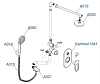 Душевая система WasserKRAFT серия A A16830 хром
