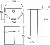 Раковина 50 см Ideal Standard Connect Sphere E789501