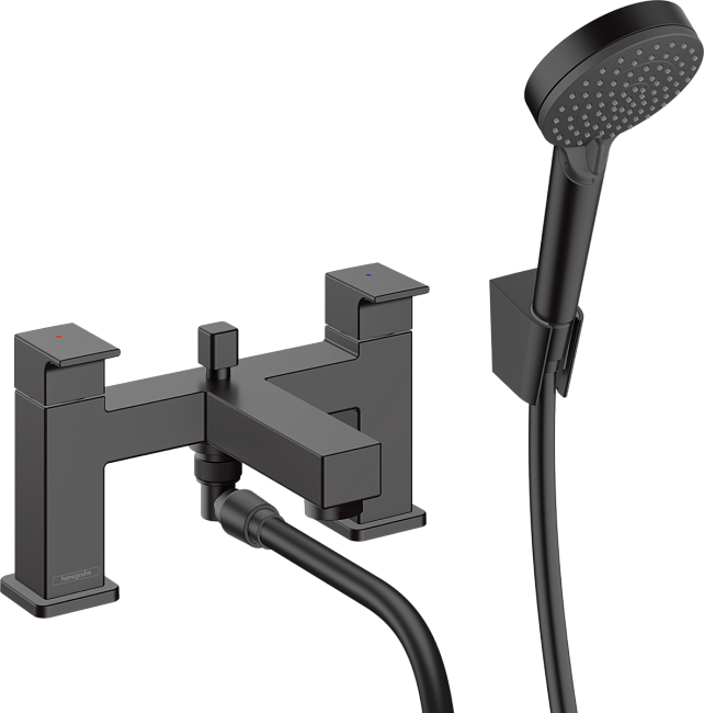 Смеситель на борт ванны Hansgrohe Vernis Shape 71462670, матовый чёрный
