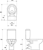 Унитаз-компакт Cersanit Nature New Clean On 011 KO-NTR011-3/5-COn-DL безободковый с крышкой-сиденьем микролифт