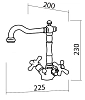 Смеситель для раковины M&Z Epoca EPC02135 бронза