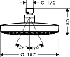 Верхний душ Hansgrohe Croma Select S 26522000 хром