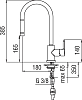 Смеситель Nobili ABC AB87137/1CR для кухонной мойки