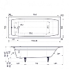 Чугунная ванна Delice Repos DLR220508-AS белый