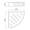 Полка Schein 9326CH хром