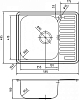 Кухонная мойка Iddis Strit STR58PLi77, хром