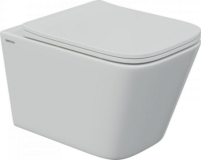 Комплект Berges Wasserhaus 043242 инсталляция Novum + унитаз Floe S Rimless + кнопка L3 хром