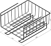 Держатель на полку Domaci Феррара D04283 черный муар