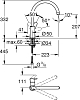 Комплект Grohe Bau 31562SD0 Кухонная мойка K200 31552SD0 + Смеситель BauEdge 31367000 для кухонной мойки