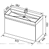 Тумба под раковину Aquanet Нью-Йорк 203949 коричневый