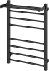 Полотенцесушитель электрический Ewrika Пенелопа L2 80х50, черный матовый, с полкой