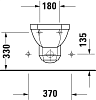 Подвесное биде Duravit 1930 Series 0266100000