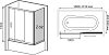 Шторка для ванной RGW Screens SC-81 (1660-1710)х700х1500 профиль хром стекло чистое