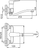 Настенный смеситель для кухни Frud R46105