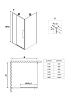 Душевое ограждение Niagara Nova NG-66-12A-A90-34 стекло прозрачное, профиль хром