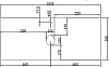 Мебель для ванной DIWO Элиста 120 светлое дерево, с раковиной Moduo 50 Square