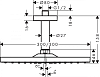 Верхний душ Hansgrohe Raindance E 300 Air 1jet 26250700, белый матовый