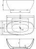 Акриловая ванна Vincea VBT-404-1700 белая