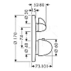 Термостат для ванны Hansgrohe Ecostat E 15720000