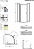 Душевой уголок 90х90 см Radaway Premium Plus A 90 30403-01-01N стекло прозрачное