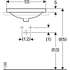 Раковина 55 см Geberit VariForm 500.718.01.2, белый