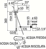 Комплект подвесное биде ArtCeram Jazz JZB001 + смеситель Nobili Blues BSE101119/1CR