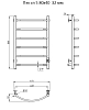Полотенцесушитель электрический Тругор Пэк Пэксп5/804032 хром