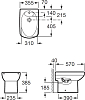 Напольное биде Roca Dama Senso 357514000