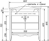 Тумба под раковину Caprigo Marsel 33812-TP809