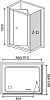 Душевой уголок RGW Classic CL-41 (860-910)x700x1850 профиль хром, стекло чистое