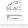 Акриловая ванна Excellent Aquaria Comfort WAEX.AQP15WH белый