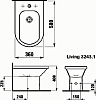 Подвесное биде Laufen Living 8.3243.1.000.304.1