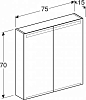 Мебель для ванной 75 см Geberit Smyle 529.353.00.7, белый