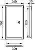 Настенный люк Evecs ЛТ3070Мп/э 36x76