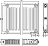 Радиатор стальной Kermi FKV 220606 тип 22