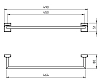 Полотенцедержатель Novaservis Novatorre 12 0227.0 хром