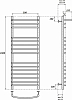 Полотенцесушитель электрический Point PN05150SPE П14 500x1000 с полкой левый/правый, хром