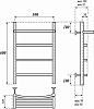 Полотенцесушитель водяной Point PN04156P П3 500x600 с полкой, хром