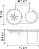 Держатель стакана и мыльницы WasserKRAFT Kammel K-8326, хром