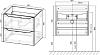 Тумба под раковину Vincea Norma 60 см VMC-2N600BT