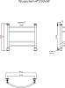 Полотенцесушитель электрический Тругор Приоритет эл ТЭН 2 50*50 (ЛЦ2)
