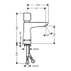 Смеситель для раковины Hansgrohe Talis E 71718000 хром