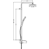 Душевая система Raglo R02.24 хром