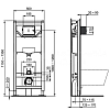 Инсталляция Ideal Standard T386801 с унитазом TESI AquaBlade T007901, сиденье микролифт, комплект